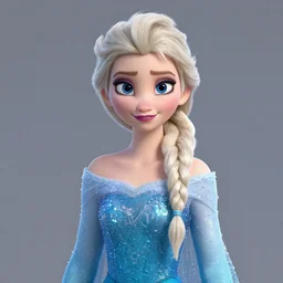 realistic portrait of elsa from frozen as an elf, 3 d render by mandy jurgens, artgerm, and lu ji, centered, artsation contest winner, cgsociety, cryengine, concept art, photorealism, daz 3 d, sketchfab, zbrush, vray : 1