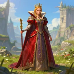 queen, ultra detailed fantasy, dndbeyond, bright, colourful, realistic, dnd character portrait, full body, pathfinder, pinterest, art by ralph horsley, dnd, rpg, lotr game design fanart by concept art, behance hd, artstation, deviantart, hdr render in unreal engine 5
