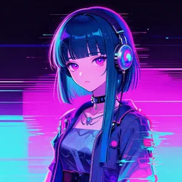 glitchcore vaporwave digital art of [ prompt ], award winning art 4 k