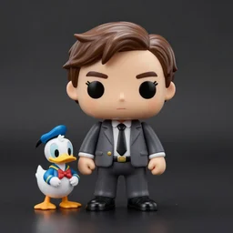 individual alan turing ( ( ( cosplay donald duck ) ) ), alan turing, alan turing, stop motion vinyl action figure, plastic, toy, very reflective, aaron horkey style