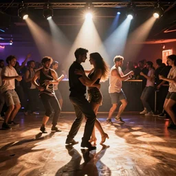 Ibiza night club dancing
