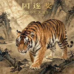 a mighty tiger, Chinese Art