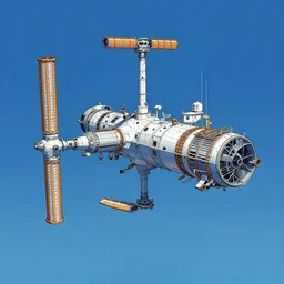 a space station by kawase hasui. hd