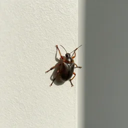 a bug on the wall