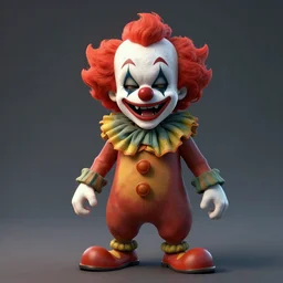 a scary clown laughing, directed gaze, full - body and head view, highly detailed, zeronis style, artstation, soft light, sharp focus, illustration, character design, concept art
