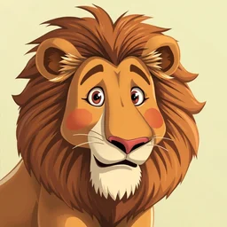 lion cartoon portrait by yuga labs