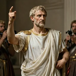 a photograph of the last moments of julius caesar's life, sony a 7 iii,