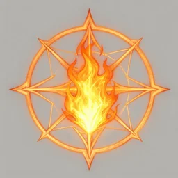 holy flame spell, elden ring, sacred geometry, digital painting art, fantasy game spell symbol, by greg rutkowski