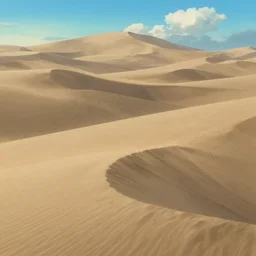 sand dunes, no people, by makoto shinkai