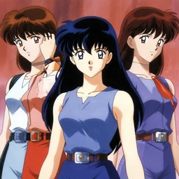 An anime portrait of beautiful young women still from Robotech 1985 by Stanley Artgerm Lau ,WLOP, Ilya Kuvshinov ,James Jean, Andrei Riabovitchev , symmetrical
