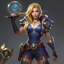 gwen stefani as league _ of _ legends _ character, select _ art _ digital _ art _ octane _ render