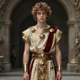 an alt boy. emo boy in ancient greek clothing. retro futurism. highly detailed. fashion. intricate. hyper realistic. by michael garmash james gurney. bussiere.
