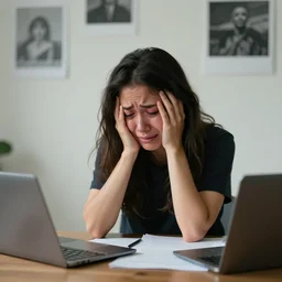 artists procrastinating and crying when the deadline is due