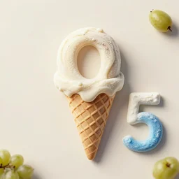 jerma 9 8 5 made out of ice cream, high defintion