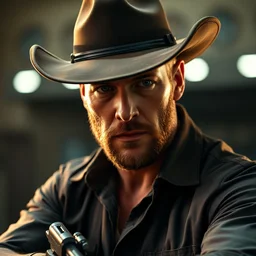 film still of jason statham as cowboy
