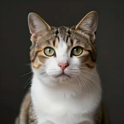 Photo portrait of a feline person