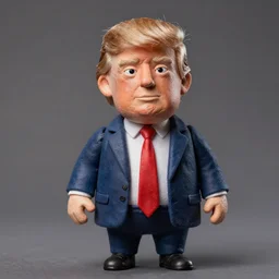 photos donald trump as a highly detailed stop motion puppet, in the style of laika studios ’ s paranorman, coraline, kubo and the two strings
