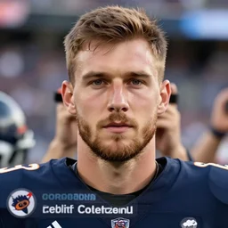 facial portrait of a football player on the sidelines, cole baker, reddit contest winner, madden 2 1, ps 4, character design