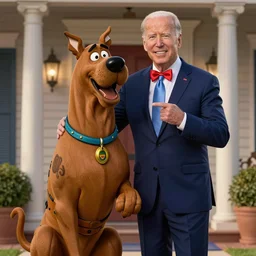 still from Scooby Doo unmasking Joe Biden