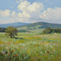 beautiful stunning painterly landscape masterpiece painting in the style of rez 7 7 7,