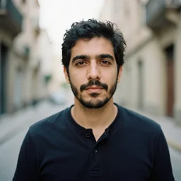 a spanish man portrait, photorealistic, 24mm film