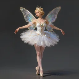 blonde fairy ballerina, fantasy, highly detailed, digital painting, concept art, sharp focus
