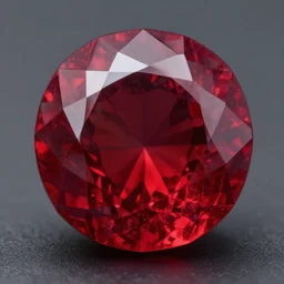 a bright garnet. artstation. high detail. photo. there is a face visible in the garnet