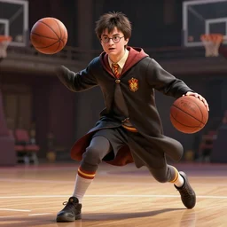 harry potter playing basketball