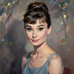audrey hepburn art by renoir
