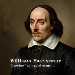 william shakespeare crying because he's not good enough, by michelangelo