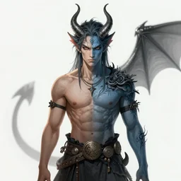 being who is half human and half demon 8k