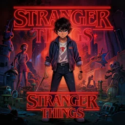 stranger things 4, netflix, artwork by skottie young