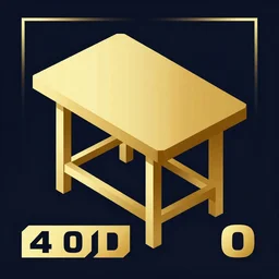 porta 4 0 0 golden isometric projection graphic design poster of a saw table inspired by communism propaganda posters