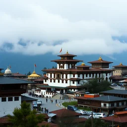 an award - winning, high quality, high fidelity image of thimpu, bhutan. capital of bhutan, national geographic. high quality artisan photograph. film