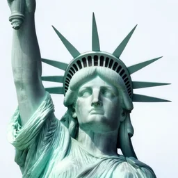 bernie sanders as face of statue of liberty