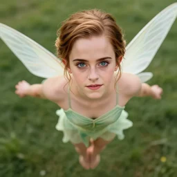 emma watson as flying fairy, full!! body! shot, perspective, colored, perfect eyes!!, by charlotte grimm, natural light, sharp focus, detailed face, canon eos c 3 0 0, ƒ 1. 8, 3 5 mm, 8 k, smooth, artstation, illustration