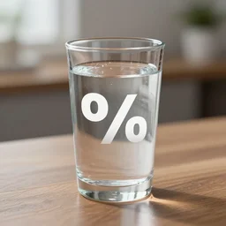 A 100 percent full glass of water on a table, 4k, unreal engine