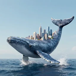 a city inside the mouth of a whale, realistic, highly detailed, octane render, blender, unreal engine 5