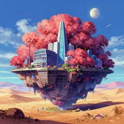 nature by le corbusier, anime architecture island vaporwave universe myst thermal vision futuristic magic realism studio ghibli desert postcyberpunk dieselpunk infrared, archdaily, wallpaper, highly detailed, trending on artstation.