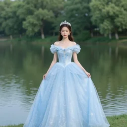 princess by the lake portrait