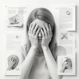 anxiety inducing digital mixed media art