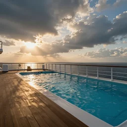 pool deck on a cruise ship.
