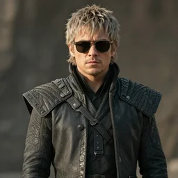 jay 0 z in game of thrones as varys with sunglasses movie still, cinematic lighting, ray tracing, octane render, long lens, shallow depth of field, bokeh, anamorphic lens flare, 8 k, hyper detailed, 3 5 mm film grain