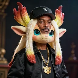snoop dogg as an inkling octoling kid idol from off the hook character in splatoon