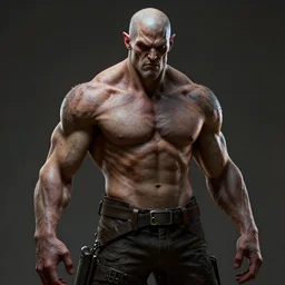 cyberpunk portrait of muscular demon from doom 3, au naturel, hyper detailed, digital art, trending in artstation, cinematic lighting, studio quality, smooth render, unreal engine 5 rendered, octane rendered, art style by pixar dreamworks warner bros disney red dead redemption far cry doom cyberpunk 2 0 7 7 riot games and overwatch.