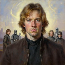 portrait oil painting, perfect expression, character portrait, ultra realistic, soft glows, wide angle, intricate details, star wars, artifacts, luminous skies, highly detailed, michael cheval, peter mohrbacher, boris vallejo, jessica rossier, denis villeneuve film look