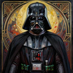 a painting of anakin skywalker, darth vader, art deco, a matte painting by kilian eng, horror art, trending on cgsociety, gothic art, anime aesthetic, apocalypse art, official art