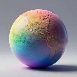 “Sphere eversion (technicolour, photorealistic). Cutting edge, high-resolution, clean and enhanced. Rendered in octane 3D model, rainbow hued, masterpiece, extremely beautiful, ultra realistic”