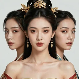 Beautiful detailed portrait of an exotic goddess by Nick Silva, Shin JeongHo, Wandah Kurniawan, Symmetrical composition with people centered, realistic proportions, trending on artstation