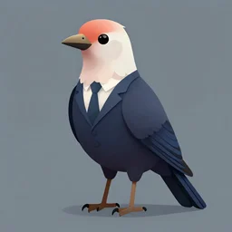 epic digital bird art of a bird in a bird suit for birds